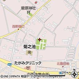 熊本県菊池市野間口708周辺の地図