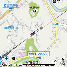 大分県竹田市会々1357周辺の地図