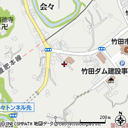 大分県竹田市会々1525-4周辺の地図