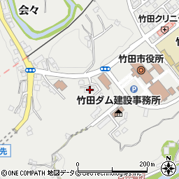大分県竹田市会々1650-18周辺の地図