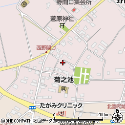 熊本県菊池市野間口736-2周辺の地図