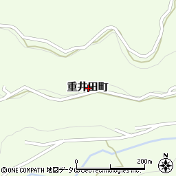 長崎県大村市重井田町周辺の地図