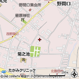 熊本県菊池市野間口705周辺の地図