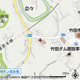 大分県竹田市会々1525-12周辺の地図