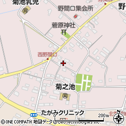 熊本県菊池市野間口749周辺の地図