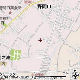 熊本県菊池市野間口671周辺の地図