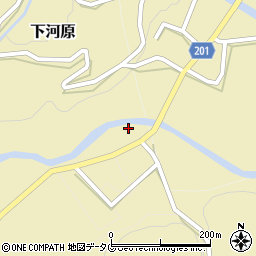 熊本県菊池市下河原198周辺の地図