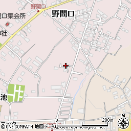 熊本県菊池市野間口670-2周辺の地図