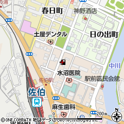 ＥＮＥＯＳ佐伯駅前ＳＳ周辺の地図