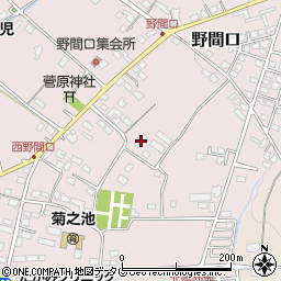 熊本県菊池市野間口652-1周辺の地図