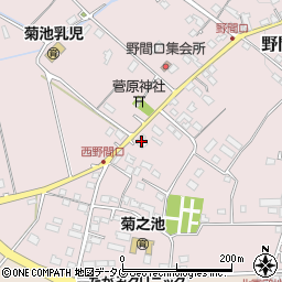 熊本県菊池市野間口748周辺の地図