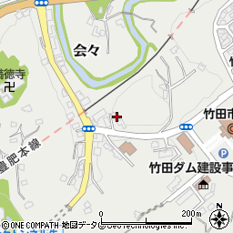 大分県竹田市会々1540周辺の地図