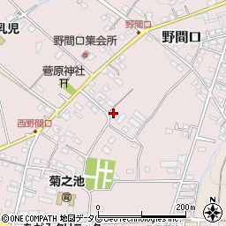 熊本県菊池市野間口652-5周辺の地図