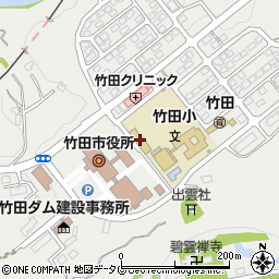 竹田市立　竹田幼稚園周辺の地図