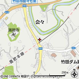 大分県竹田市会々1482周辺の地図