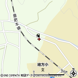 大分県豊後大野市緒方町下自在185周辺の地図