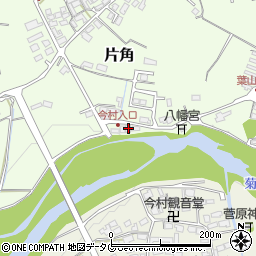 熊本県菊池市片角168周辺の地図