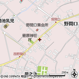 熊本県菊池市野間口766周辺の地図