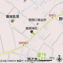 熊本県菊池市野間口855周辺の地図