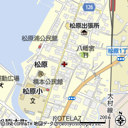松原郵便局周辺の地図