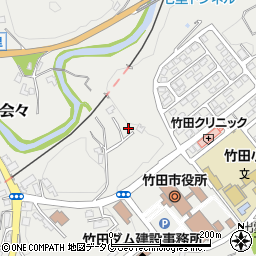 大分県竹田市会々1695周辺の地図
