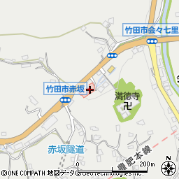 大分県竹田市会々1257周辺の地図