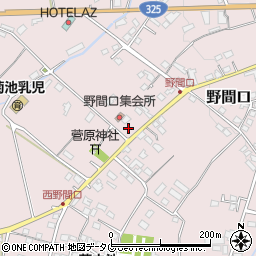 熊本県菊池市野間口814-2周辺の地図