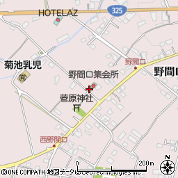 熊本県菊池市野間口815周辺の地図