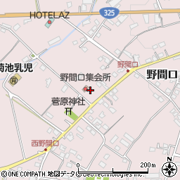 熊本県菊池市野間口814周辺の地図