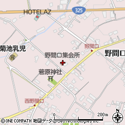 熊本県菊池市野間口815-3周辺の地図