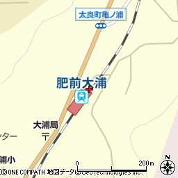 肥前大浦駅周辺の地図