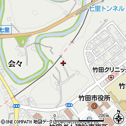 大分県竹田市会々1706-4周辺の地図