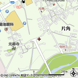 熊本県菊池市片角183周辺の地図