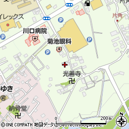 熊本県菊池市片角260周辺の地図