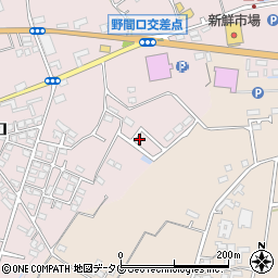 熊本県菊池市野間口580周辺の地図