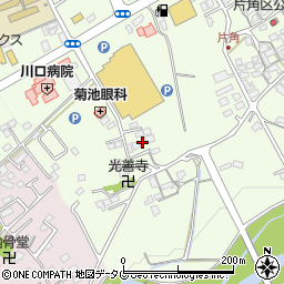 熊本県菊池市片角268周辺の地図