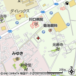 熊本県菊池市片角245周辺の地図