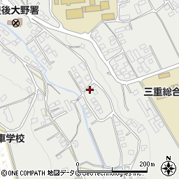 大分県豊後大野市三重町内田2506周辺の地図