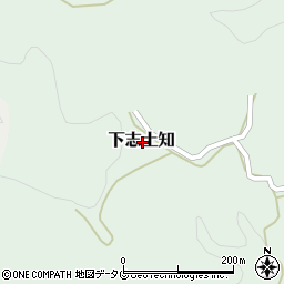 大分県竹田市下志土知周辺の地図