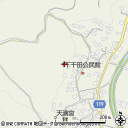 熊本県山鹿市鹿央町千田周辺の地図