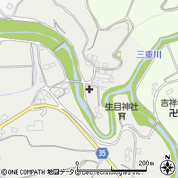 大分県豊後大野市三重町内田3554周辺の地図