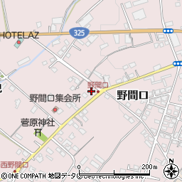 熊本県菊池市野間口790周辺の地図