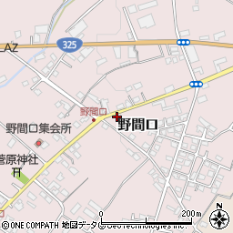 熊本県菊池市野間口637周辺の地図