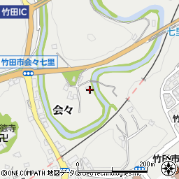 大分県竹田市会々907-2周辺の地図