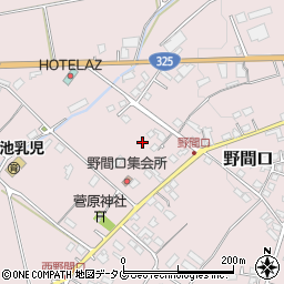 熊本県菊池市野間口808-1周辺の地図
