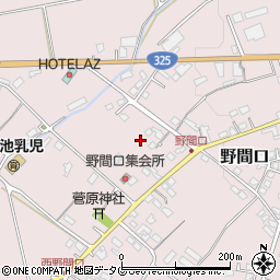 熊本県菊池市野間口808周辺の地図