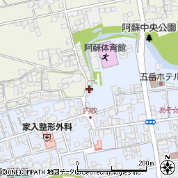 熊本県阿蘇市小里153-7周辺の地図