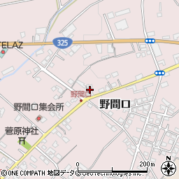 熊本県菊池市野間口391周辺の地図