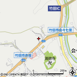 大分県竹田市会々1167-3周辺の地図