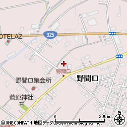 熊本県菊池市野間口392周辺の地図